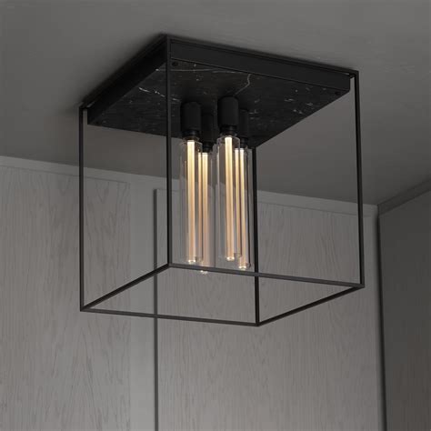 Caged Ceiling 40 Black Marble