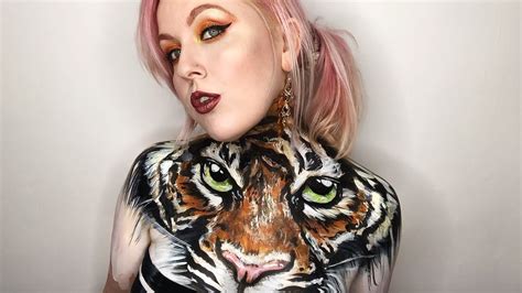 Tiger Body Paint Step By Step YouTube