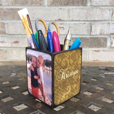 Personalized Pencil Holder Blocks From The Heart