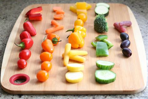 Rainbow Veggie Kabobs Two Healthy Kitchens