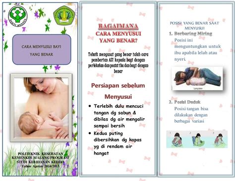 Leaflet Cara Menyusui Yang Benar