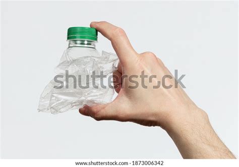 Hand Holding Smashed Empty Plastic Bottle Stock Photo Shutterstock