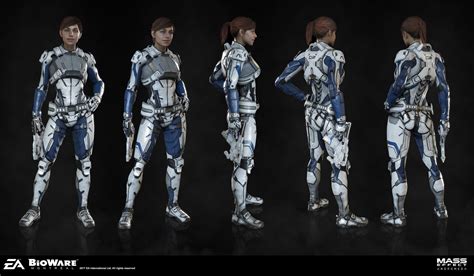 Artstation Andromeda Armor Set Herbert Lowis Female Armor Armor