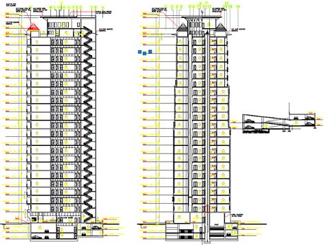 Elevation And Section Detail High Rise Building Autoc Vrogue Co