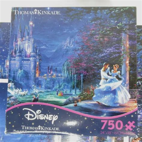 Thomas Kinkade Disney Cinderella Puzzle 750 Piece Puzzle Ceaco Poster