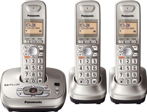 Panasonic Kx Tg4023n Dect 60 Cordless Phone W 3 Handsets And Digital