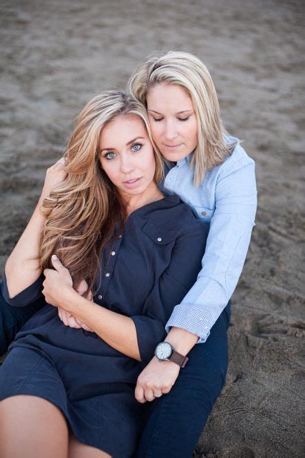 San Francisco Beach Lesbian Engagement Session Equally Wed Modern Lgbtq Weddings Lgbtq