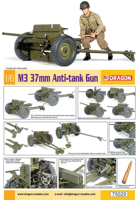 Wwii Us Army M3 37mm Anti Tank Gun
