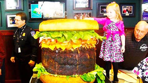 Top 10 Largest Burgers Ever Made Youtube