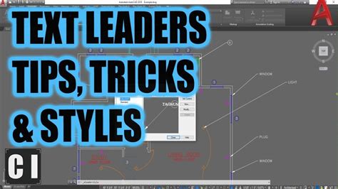 Autocad Text Arrowsleaders Tips Tricks And Styles Multi Leader