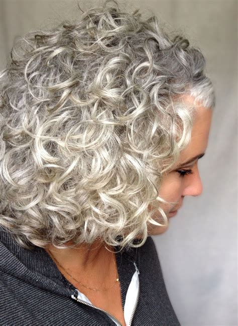 Silvergray Curls Long Gray Hair Grey Curly Hair Hair Styles