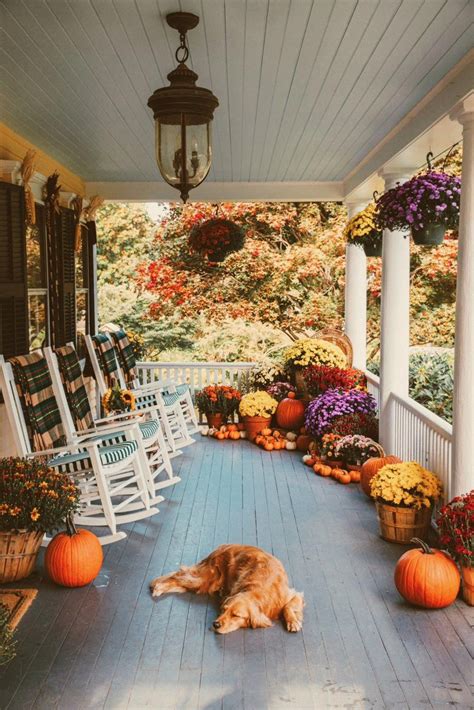 Fall Porch Decorating With Sunbrella Classy Girls Wear Pearls