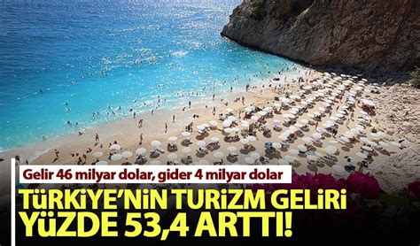Türkiye nin turizm geliri yüzde 53 4 arttı Habervakti son dakika