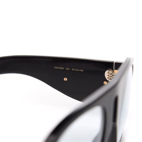gucci oversized aviator sunglasses gg0152s black 582329