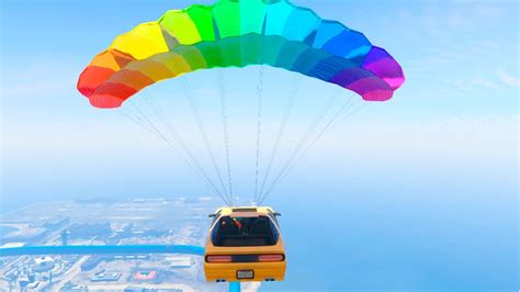 Gta 5 Parachute Car Youtube