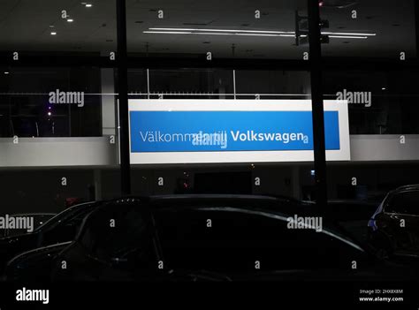 Volkswagen Car Dealership Linköping Sweden Stock Photo Alamy