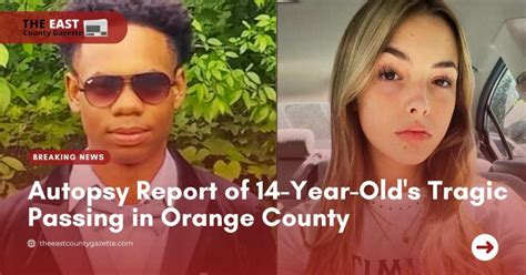 Autopsy Report Of Year Old S Tragic Passing In Orange County The