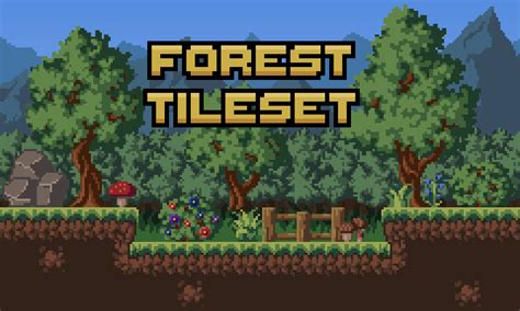Forest Tileset Pixel Art By Scratchlo