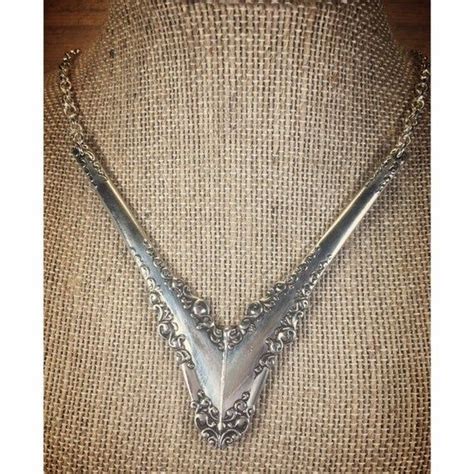 Spoon V Necklace Silverware Jewelry Silverware Etsy Fork Jewelry