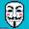 V For Vendetta Pixel Art | 24x24 Pixel Art