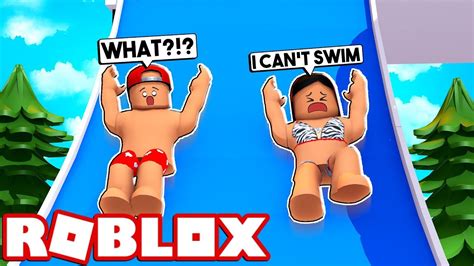 MY GIRLFRIEND TOOK ME TO THE WATERPARK AND WE ALMOST DROWNED ROBLOX