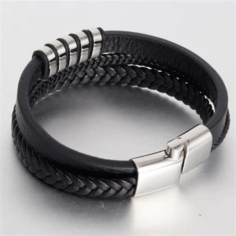 Multi Layer Braided Leather Bracelets For Men Women 11