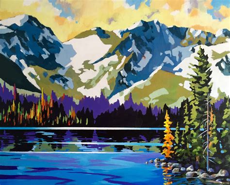 Rocky Mountain High By Brian Buhler Nature Art Painting Mountain Art