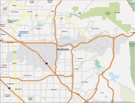 Anaheim Map California Gis Geography