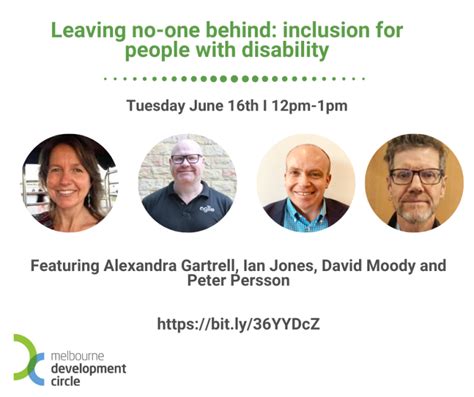 Leaving No One Behind Inclusion For People With Disability The