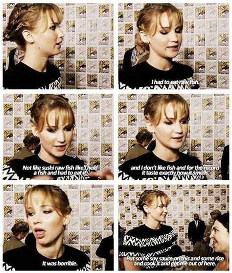 what was the hardest scene to film in catching fire omg jen hahaha she is perfect hunger