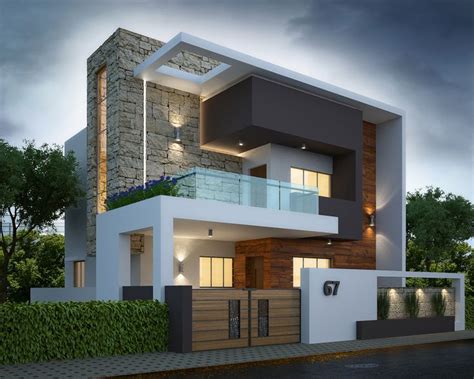Exterior By Sagar Morkhade Vdraw Architecture Facade House Duplex House Design