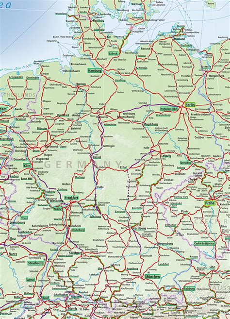 Map Of Germany Train Routes United States Map