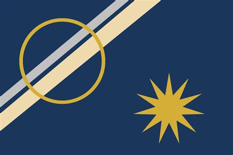 Flag Of Saturn Inspired By Udecemberhead Rvexillology