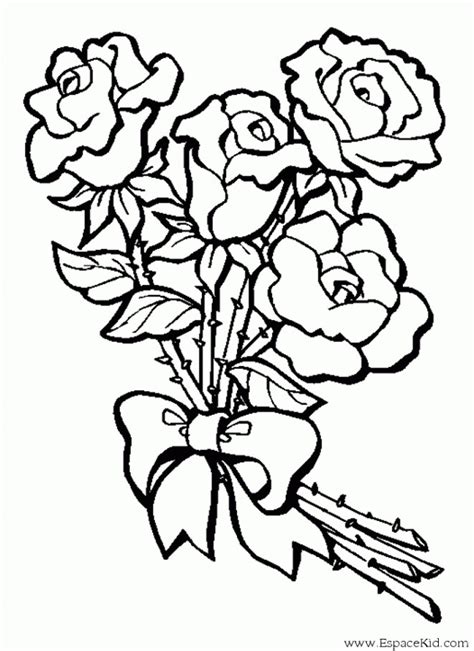 Coloriage Bouquet De Fleur Dessin Gratuit à Imprimer