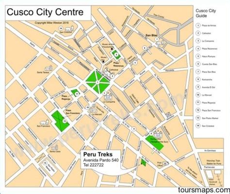 Map Of Cusco Peru
