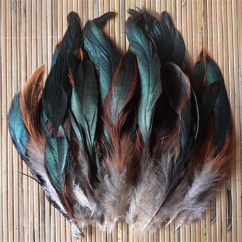Wholesale Natural 50pcslot Beautiful Rooster Feathers 125 20cm 5 8