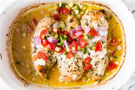 baked greek chicken breasts easy peasy meals
