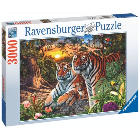 Ravensburger Puzzle 3000 Piece Hidden Tigers Toys Caseys Toys