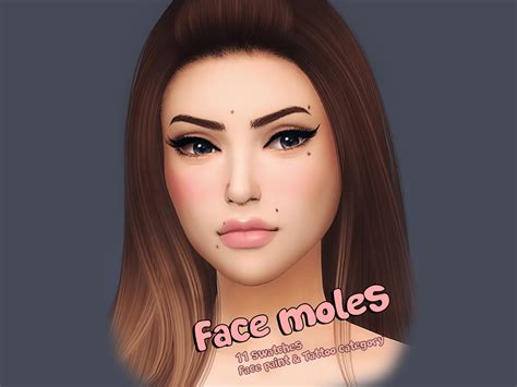 The Sims Resource Face Moles Fm01 Skin Detail