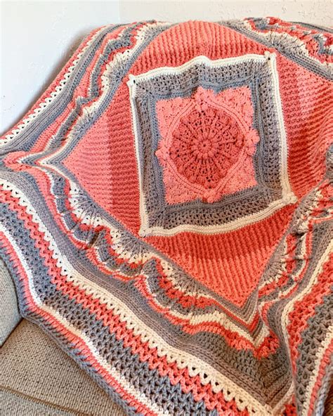 Mandala Blanket Crochet Along Hooked On Homemade Happiness