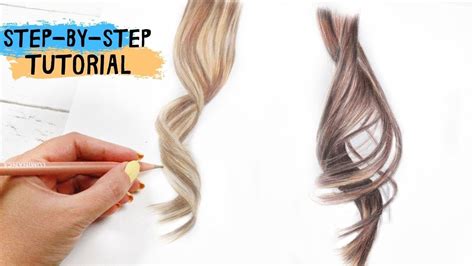 Drawing Realistic Hair Using Colored Pencils Youtube