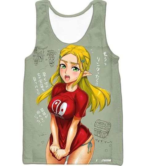 Ahegao T Shirt The Legend Of Zelda Princess Zelda Inazuma Malon Zelda