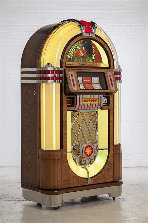 Crosley Cr1208a Oa Slimline Full Size Cd Jukebox With Bluetooth And