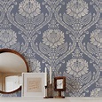 Large Floral Damask Wall Stencils for Painting DIY Wallpaper Pattern