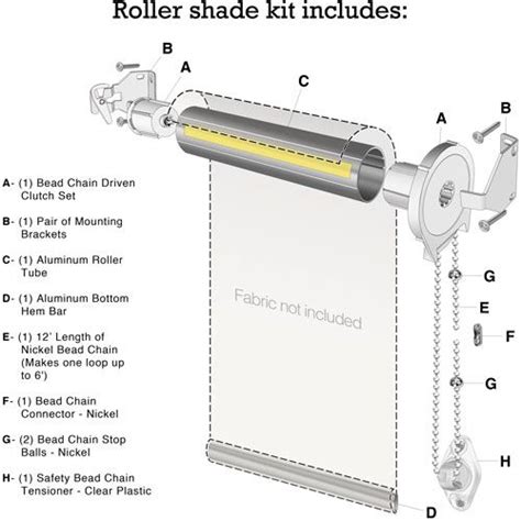 Roller Shade Kit Diagram Roller Shades Custom Roller Shades Roller