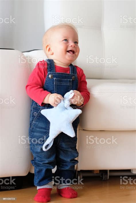 Baby Boy Standing Stock Photo Download Image Now Babies Only Baby