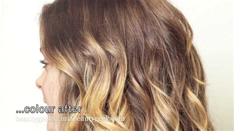 Highlighting your hair at home can be a dangerous game, but it can be done. BEAUTYGEEKS Baby Ombre via Step-by-Step DIY Ballyage Highlights - YouTube