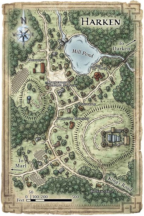 30 Dnd Small Town Map Maps Database Source