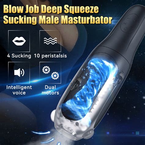 blow job deep squeeze sucking male masturbator