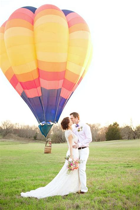Love Is In The Air And Everywhere Hot Air Balloon Wedding Wedding